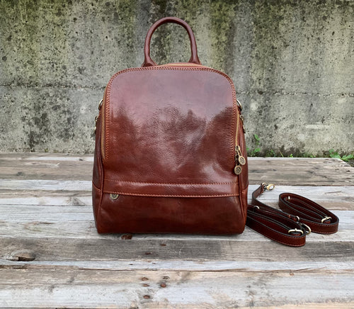 Italian Leather Backpack